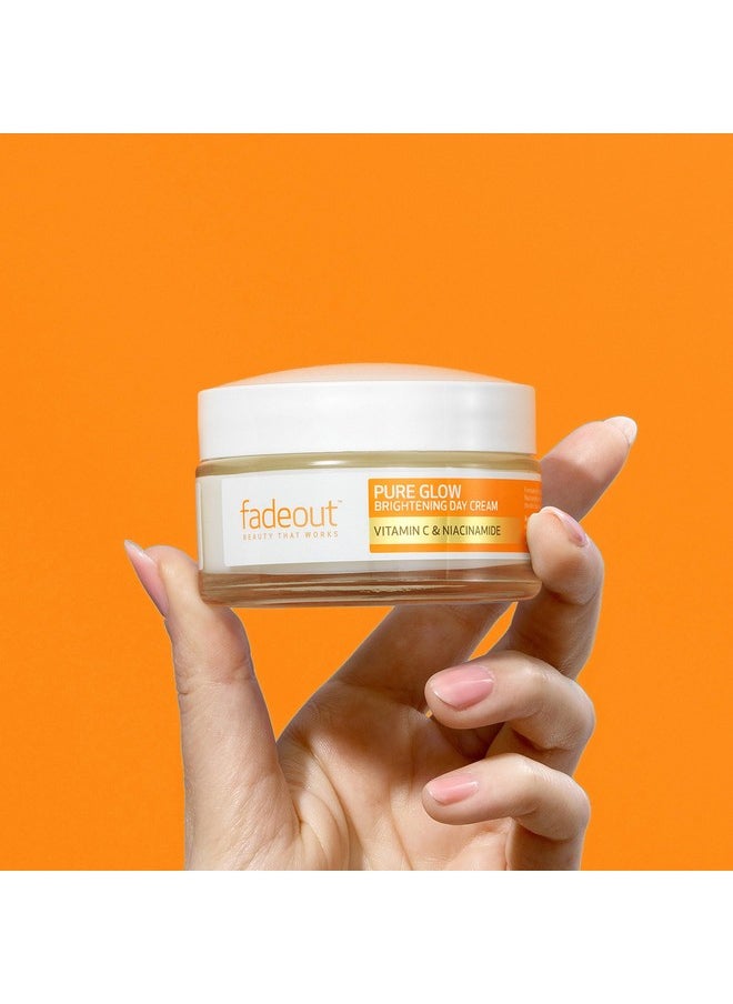 FADE OUT Pure Glow Brightening Day Cream With Vitamin C, Pink Pomelo And Niacinamide | Face Cream | Moisturizer 50Ml  - Image 3