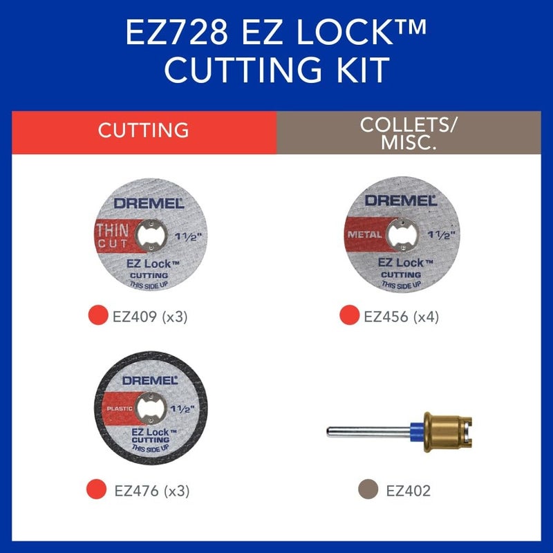Dremel EZ728-01 11-Piece EZ Lock Cutting Accessory Micro Kit - Image 5