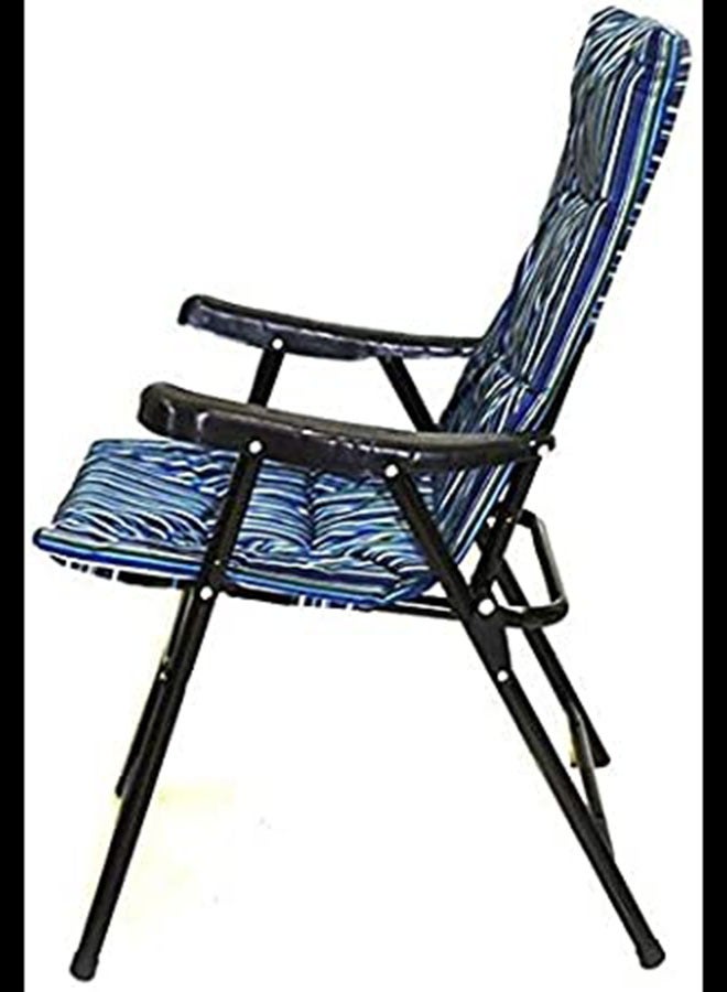 SMART HOME Folding chair with armrest, picnic seat, sports chair, outdoor chair and garden chair - Image 4