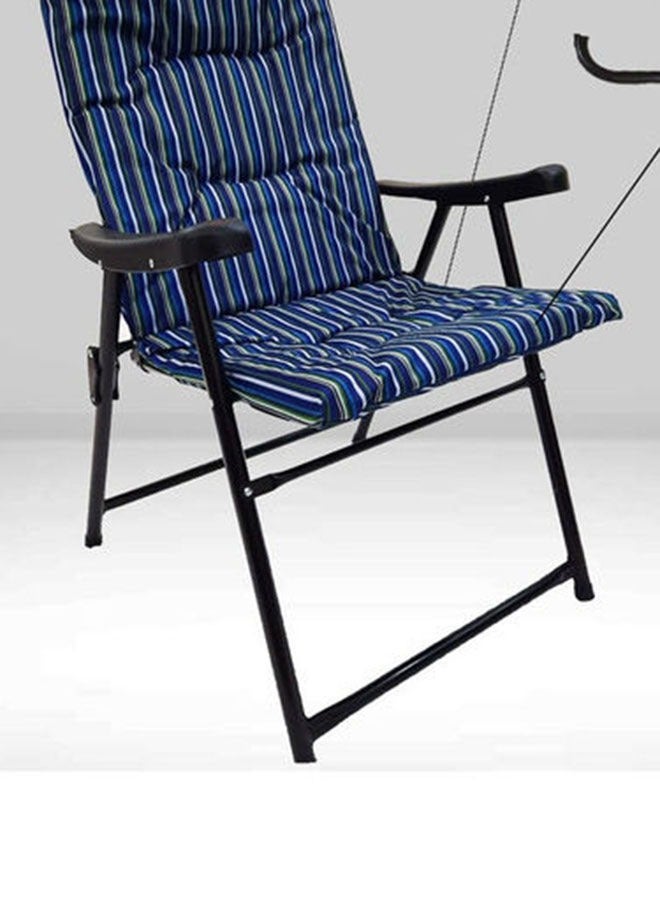 SMART HOME Folding chair with armrest, picnic seat, sports chair, outdoor chair and garden chair - Image 2