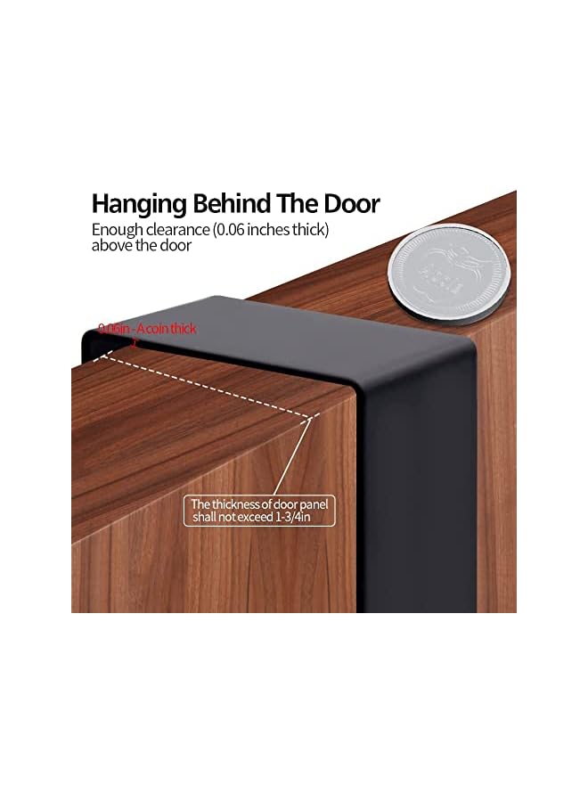 The Bros Over The Door Hook Hanger, Heavy-Duty Over Door Hanger - 5 Hooks, Space Saving Over Door Organizer Rack for Hanging Coat, Towel, Bag, Robe (1) - Image 3