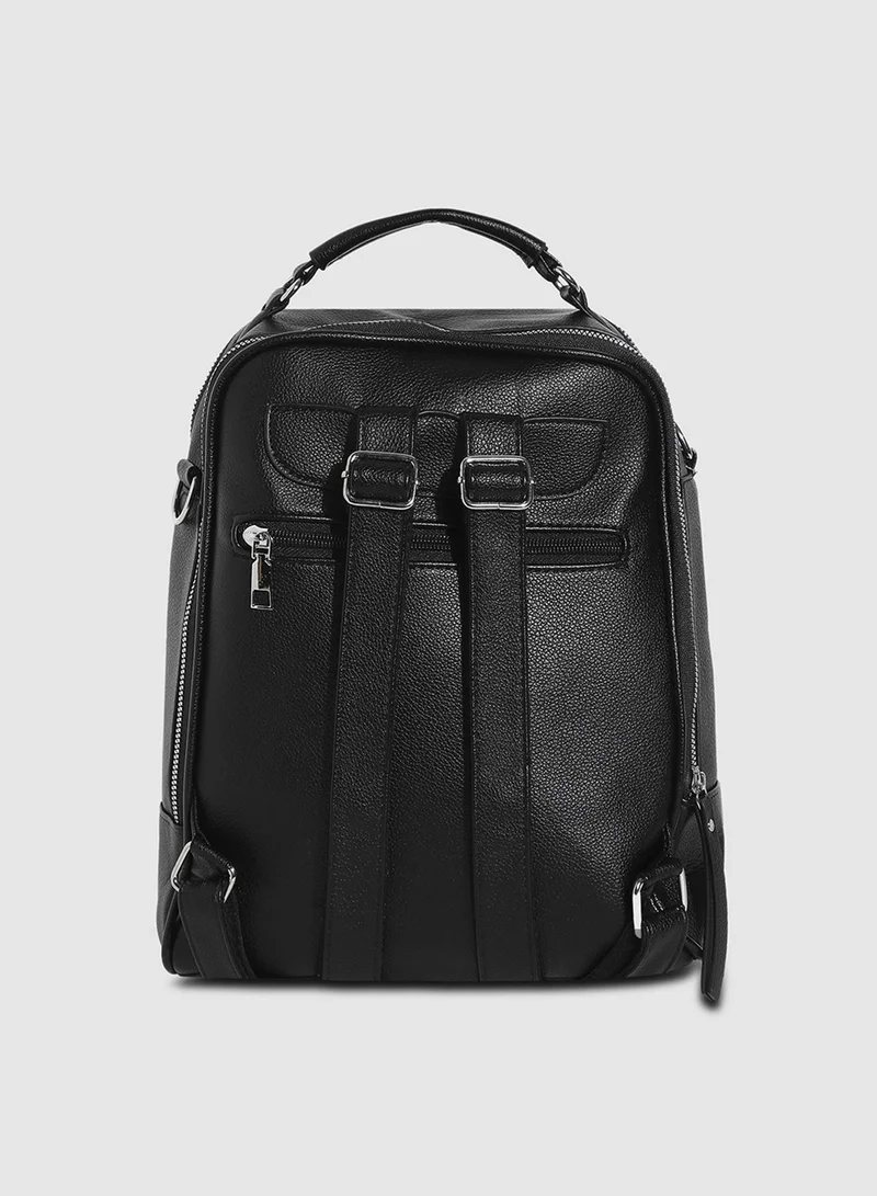 Haute Sauce  Fringed Mini Backpack - Black for Women | Best Price UAE