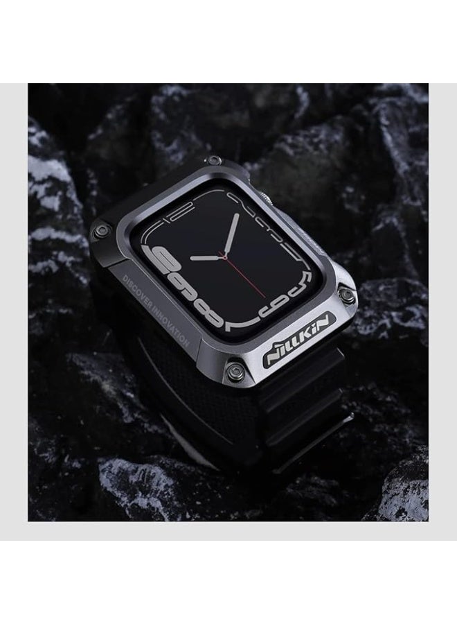 Nillkin DynaGuard Wristband Series Cover Case Designed For Apple Watch Series 44mm/4/5/6 - Grey - Image 3