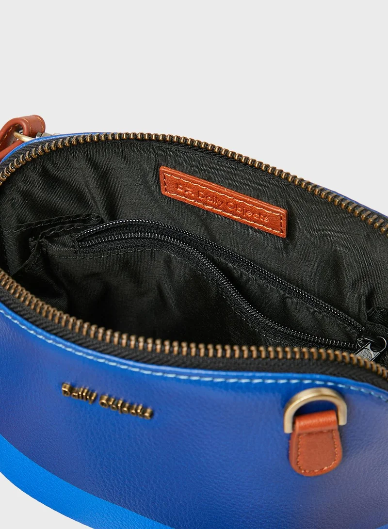 DailyObjects Aqua Angles Crossbody Bag