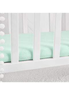 TILLYOU TILLYOU Ultra Soft Bassinet Fitted Sheets for Baby Boy Girl, Universal Fit for Cradle Oval Rectangle Hourglass Mattress, 2 Pack Gray and Green  - Image 4