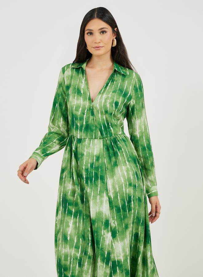 Styli Green Tie-Dye Dress  - Image 5