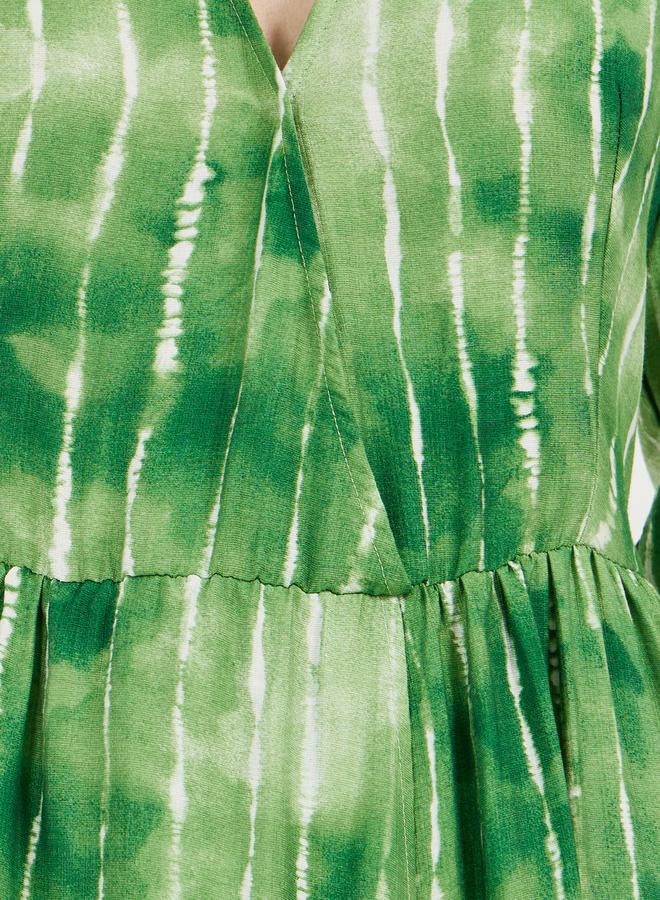 Styli Green Tie-Dye Dress  - Image 3