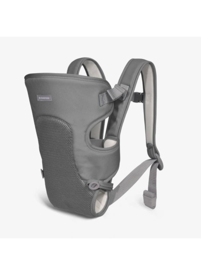 KIKKABOO حمالة ظهر MYRA للأطفال، مريحة، عرض وأحزمة قابلة للتعديل، خالية من اليدين، 3 أوضاع حمل، حتى 9 كجم، خفيفة الوزن، شبكة قابلة للتنفس، رمادي - Image 1