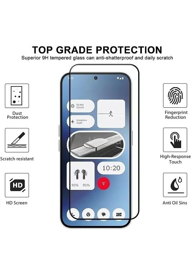 Generic 2 PCS Screen Protector for Nothing Phone 2A, 9H Hardness Anti Fingerprint Scratch Resistance Tempered Glass Screen Protector for Nothing Phone 2A  - Image 3