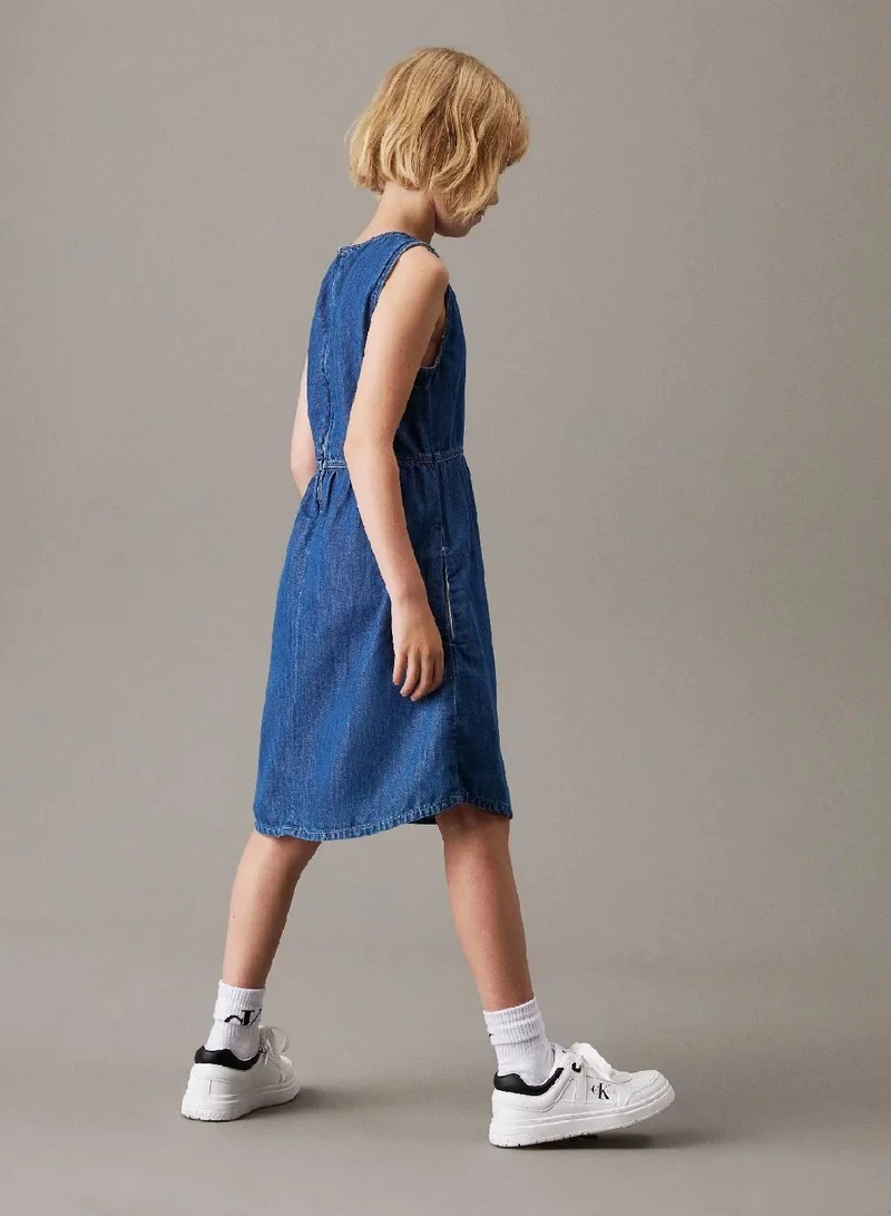 Calvin Klein Jeans Lightweight Denim Midi Dress