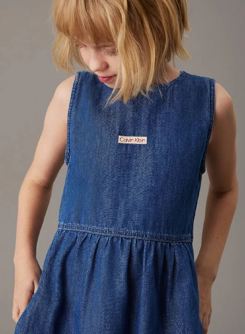 Calvin Klein Jeans  Lightweight Denim Midi Dress for Women | Best Price UAE