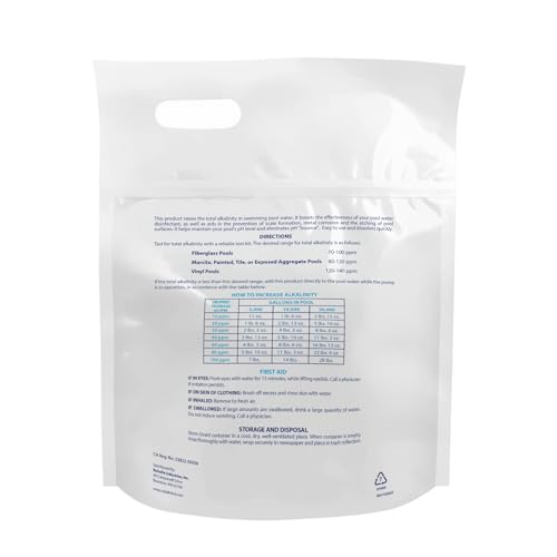 Robelle 5-Pounds Premium Alkalinity Up for Pools, Alkalinity Increaser for Swimming Pools, 100% Sodium Bicarbonate - Image 2