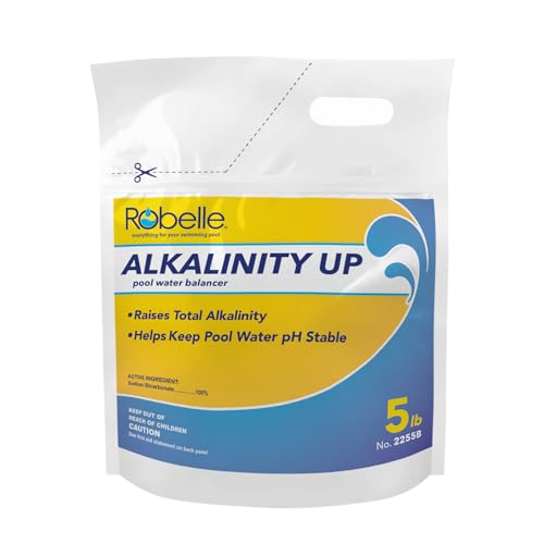 Robelle 5-Pounds Premium Alkalinity Up for Pools, Alkalinity Increaser for Swimming Pools, 100% Sodium Bicarbonate - Image 1