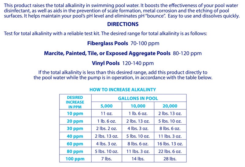 Robelle 5-Pounds Premium Alkalinity Up for Pools, Alkalinity Increaser for Swimming Pools, 100% Sodium Bicarbonate - Image 4