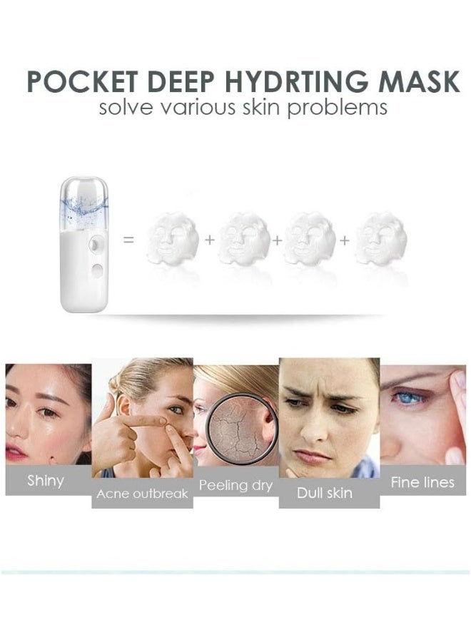 USB Rechargeable Nano Facial Mister – Mini Face Steamer 30ml, Handy Moisturizing Mist Sprayer, Eyelash Extension Safe, Portable Skincare Device, Random Color - Image 5