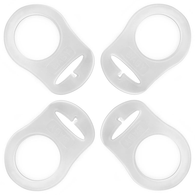 PUTSKA Pacifier Silicone Adapter Rings for Pacifier Holder and Clip MAMCompatible - Image 1