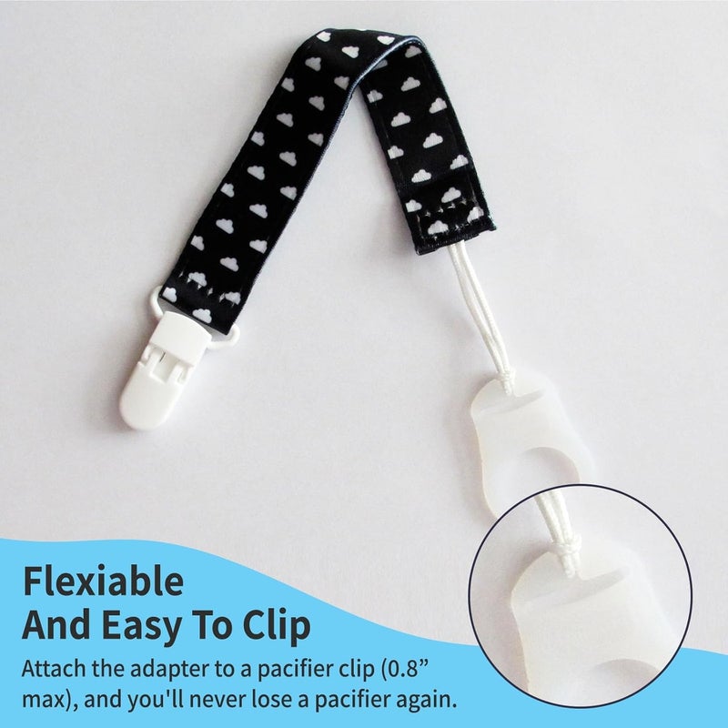 PUTSKA Pacifier Silicone Adapter Rings for Pacifier Holder and Clip MAMCompatible - Image 3