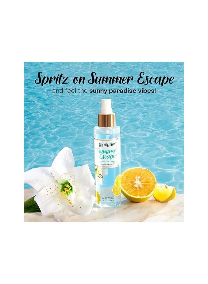 PILGRIM Summer Escape Body Mist White Lily With Yuzu Lemon Citrus Body Mist for Women Long Lasting 150 Ml - Image 5