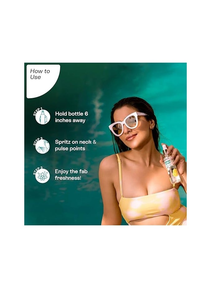 PILGRIM Summer Escape Body Mist White Lily With Yuzu Lemon Citrus Body Mist for Women Long Lasting 150 Ml - Image 4