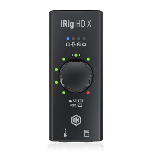 IK Multimedia iRig HD X Guitar Audio Interface - 96 kHz Music Recording, 24-bit, For iPhone, iPad, Mac, iOS, And PC With Lightning Cable, USB-C, Guitar Accessories, Recording Studio Equipment - Image 1