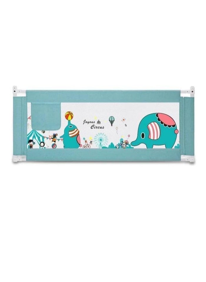 Generic Bed Rail Portable Safety Guard for Baby, Toddlers Protection Guardrail for Kids/Child, Vertical Lift,for Single Bed Double Bed (1 Side) Bed guard (Color : blue, Size : 180cm) BY TOYS-EGYPT  - Image 2