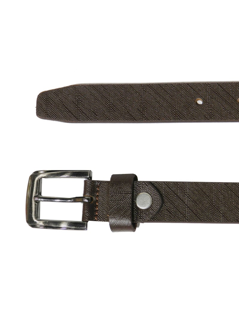LAVERI LEATHER GENUINE LEATHER 25 MM UNISEX  FORMAL  BELT  IN BROWN  - Image 5