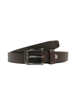 LAVERI LEATHER GENUINE LEATHER 25 MM UNISEX  FORMAL  BELT  IN BROWN  - Image 1