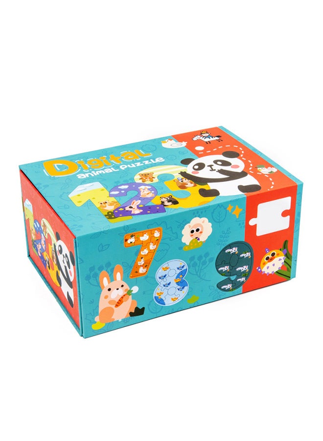 Xiaohou Bird Digital Alphabet Puzzle Baby Children's Toys Gift Birthday Gift Direct Sale-Color:Folding Puzzle Numbers - Image 4