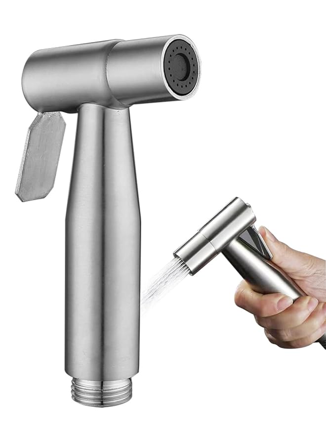 ECVV Stainless Steel Handheld Bidet Sprayer For Toilet Cloth Bathroom Diaper Sprayer Self Cleaning Shattaf Set With Adjustable Water Pressure Control - Image 1