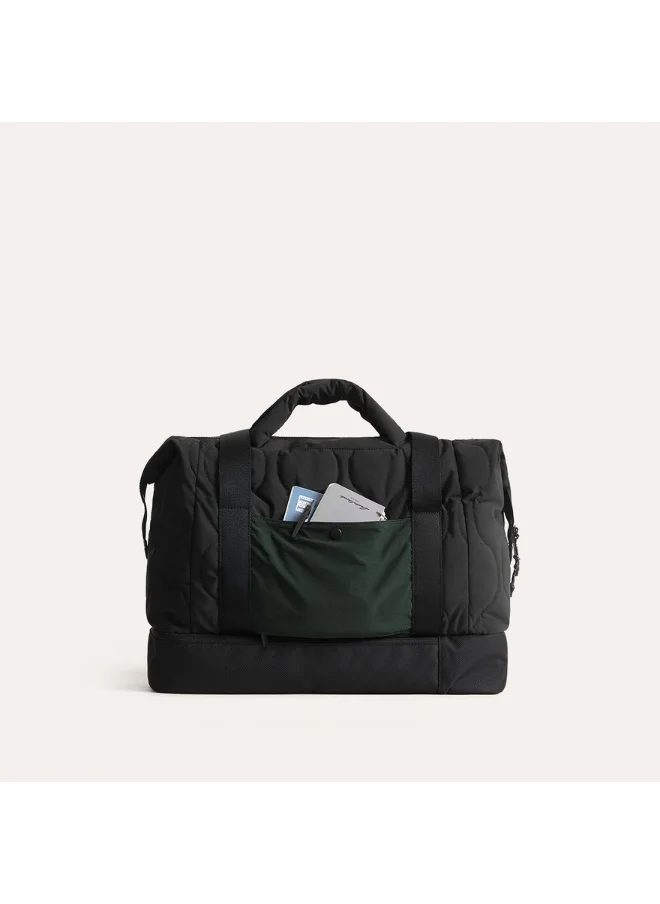 BAGSMART BAGSMART Black Walker 34L Laptop Duffle with Shoe Compartment