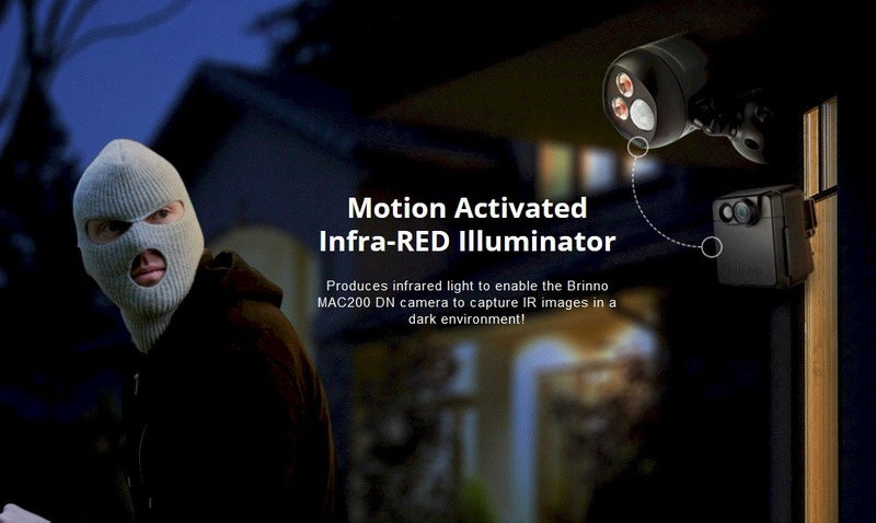 Brinno APL200 Motion Activated Infrared Illuminator (Black) - Image 3