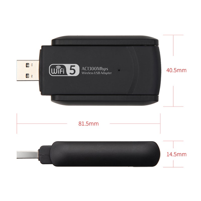 1200M dual frequency wireless network card 2.4G/5.8G notebook desktop gigabit WIFI signal receiving transmitter - Image 3