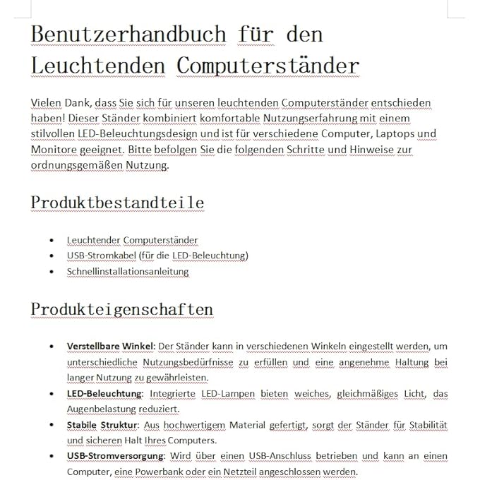 rayihni LAPTOP STAND FOR DESK, ADJUSTABLE LAPTOP RISER HEAT DISSIPATION, RGB LUMINOUS COMPUTER STAND ADDS USB AND TYPE-C PORTS, PORTABLE FOLDABLE WITH STORAGE BAG, SUITABLE FOR 10-15.6 INCH LAPTOPS, TABLETS - Image 2