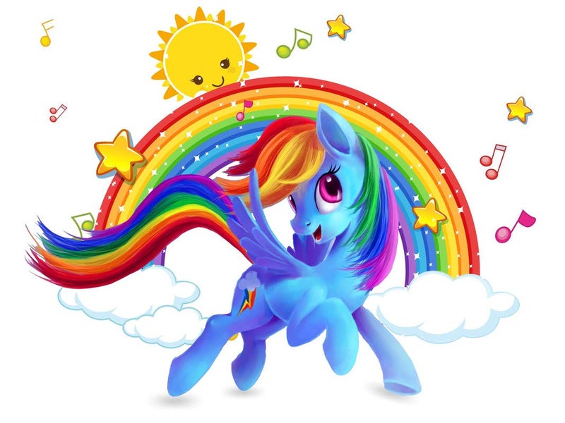 DivineDesigns Divine Designs™ PVC Vinyl Self-Adhesive Unicorn Rainbow Sticker for Living Room, Bedroom, Office Wall Decoration (18.8 X 24 INCH) Pack 1 - Image 2