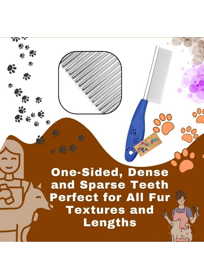 ويستيرن إرا مشط الحيوانات الأليفة أحادي الجانب هو أداة تنظيف احترافية مصممة للكلاب والقطط على حد سواء، ومخصصة لفك تشابك وتنعيم وتعزيز فراء حيوانك الأليف، وفعالية في إزالة العقد. - Image 5