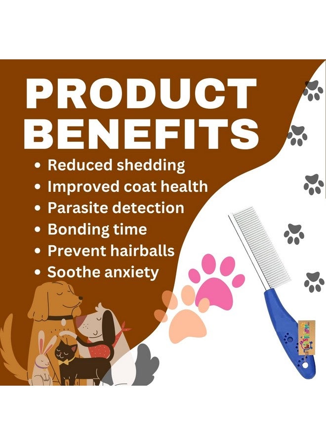 ويستيرن إرا مشط الحيوانات الأليفة أحادي الجانب هو أداة تنظيف احترافية مصممة للكلاب والقطط على حد سواء، ومخصصة لفك تشابك وتنعيم وتعزيز فراء حيوانك الأليف، وفعالية في إزالة العقد. - Image 2