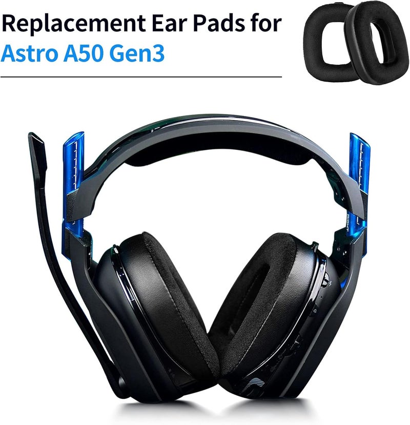 XBERSTAR Earpads Replacement for Astro A50 GEN3 Headset - A50 Accessories/Ear Cushion/Ear Cups (Leather&Flannel earpad) - Image 2