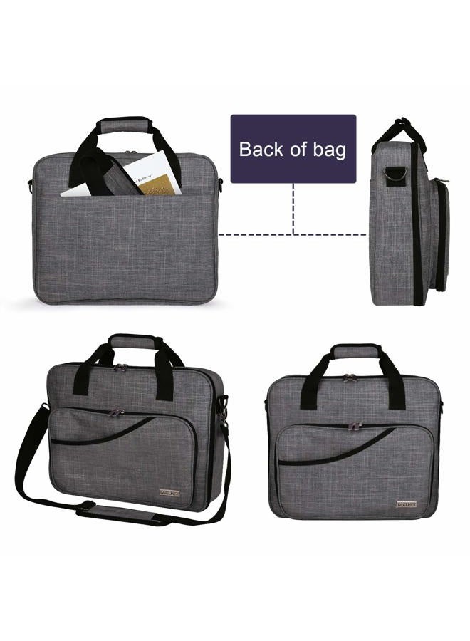 BAGLHER Embroidery Bag Organizer, Multiple Pockets for Embroidery Kit and Cross Stitch Supplies, Cross Stitch Travel Bag with Handles and Shoulder Strap (Bag Only) Gray - Image 4