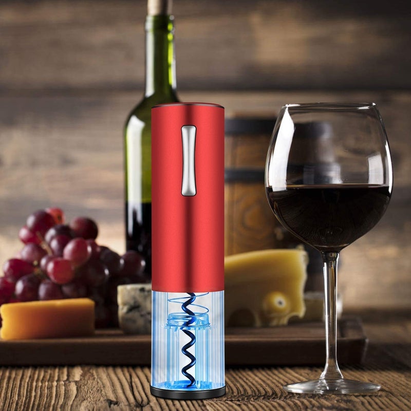 Grofly grofly Electric Wine Opener Set Automatic Wine Bottle Opener Reusable Corkscrew Gift Set with Foil Cutter for Kitchen Bar Restaurant - Image 2