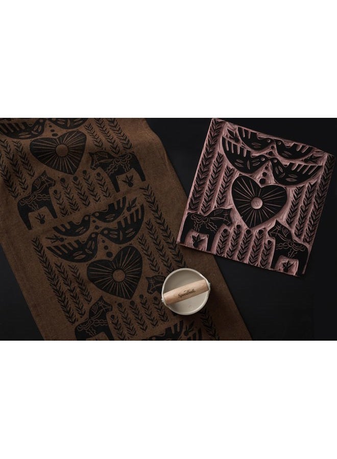 Speedball Speedy-Carve Block Printing Carving Block, Square, Pink, 11-3/4 x 11-3/4 Inches, Linoleum for Printmaking - Image 3