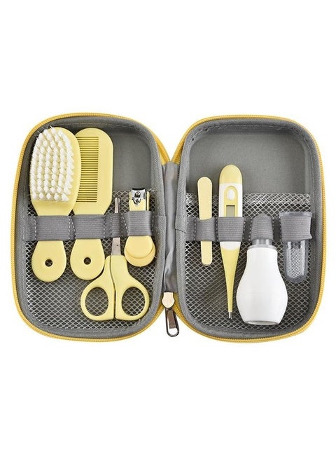 8-Piece Baby Care Kit ortable Essential Daily Care Bathing Tool for Toddler Infant Yellow-Baby Care Keep Healthy and Clean