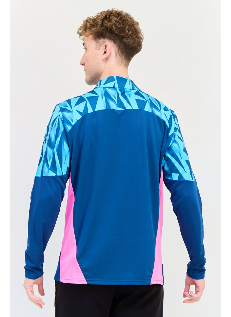 PUMA Men Sportswear Fit Long Sleeves Football Sweatshirt, Teal Blue  - Image 3