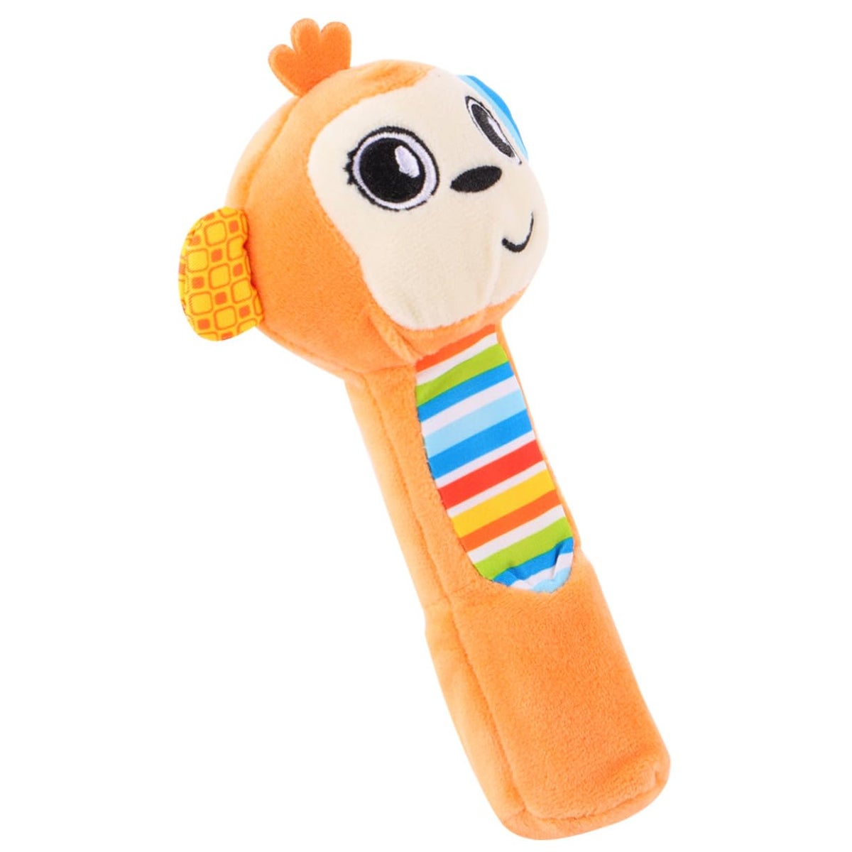 Monkey Ball Rattle Generic Soft Orange Monkey Plush Rattle For Newborns Sensory Skills ...