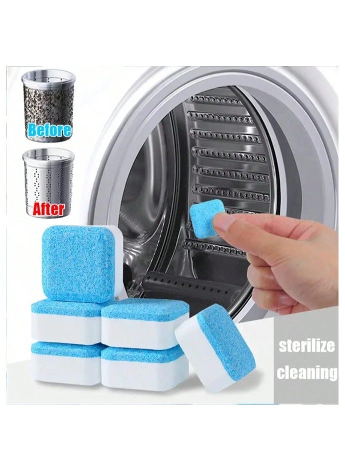 Generic Washing Machine Cleaner Effervescent Tablet Solid Washing Deep Cleaning Remover with Triple Decontamination for Bath Room Kitchen, 24 pcs  - Image 1