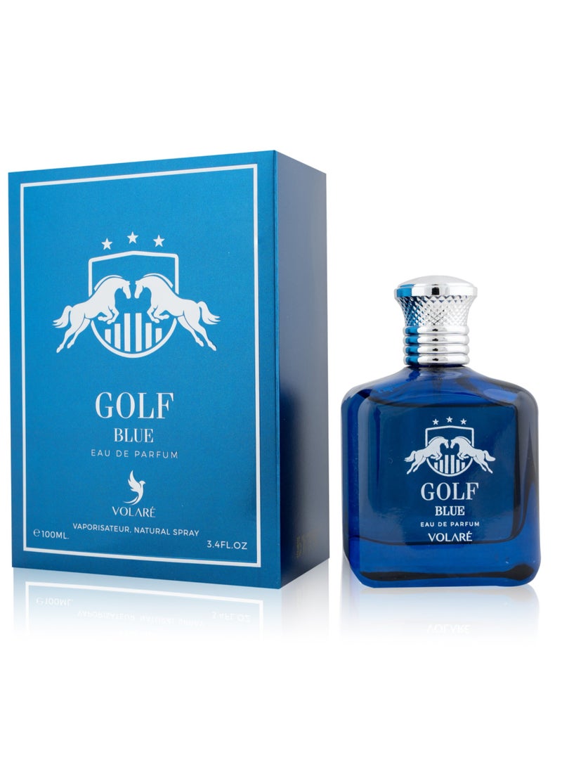 فولاري عطر فولاري جولف بلو - أو دو بارفان للرجال - 100 مل | عطر منعش ومائي برائحة الخيار، الشمام، والمسك - Image 1