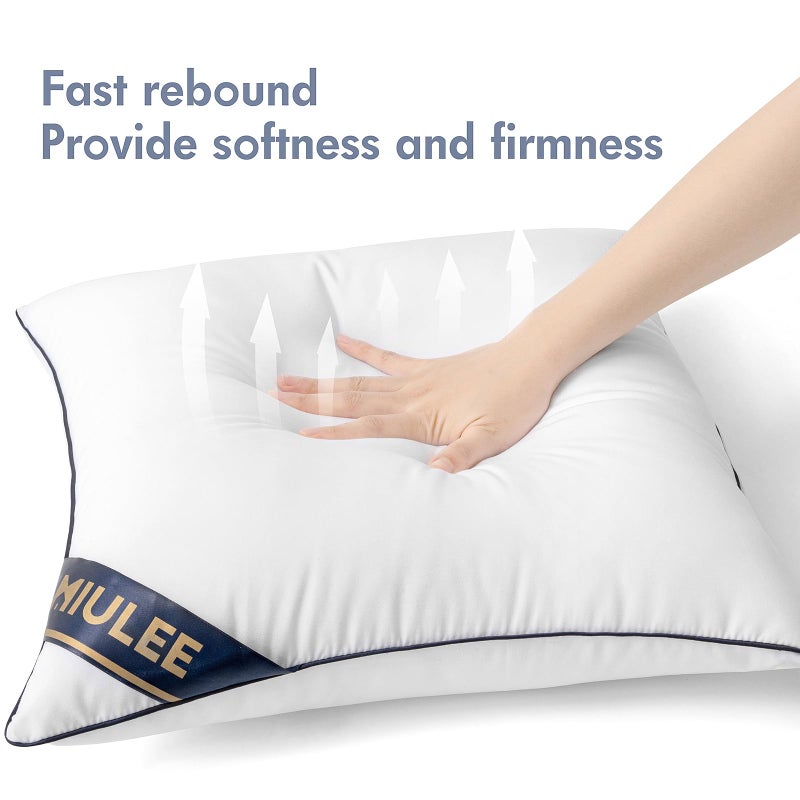 MIULEE MIULEE 26x26 Euro Pillow Inserts Set of 2 Throw Pillows 26 Inch Premium Down Alternative Pillow Inserts Decorative Pillow Stuffer for Sofa  Couch (26x26 inch  Set of 2)  - Image 2