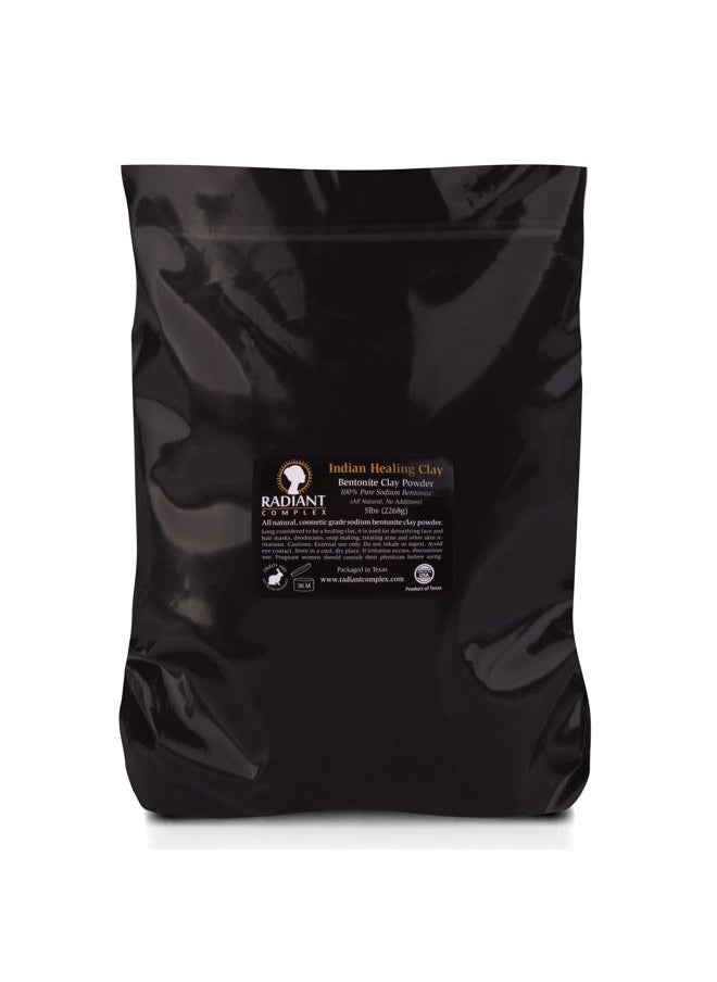Radiant Complex Sodium Bentonite Clay Powder - Indian Healing Clay - 100% Pure Sodium Bentonite - DYI Clay Face Mask - 5 lbs  - Image 2