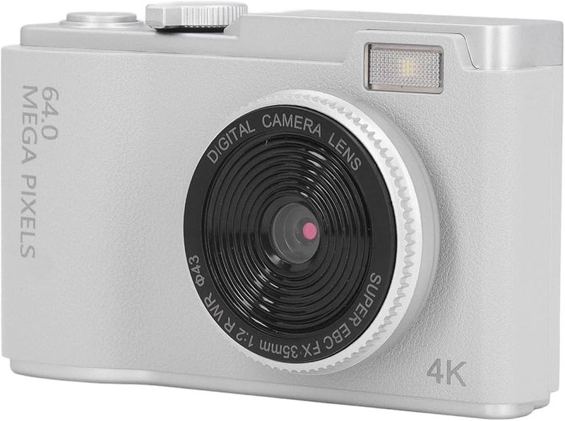 White Digital Camera 48MP 1080P 2 4 Inch Screen 16x Zoom Autofocus Anti Shake Vlogging Camera - Image 1