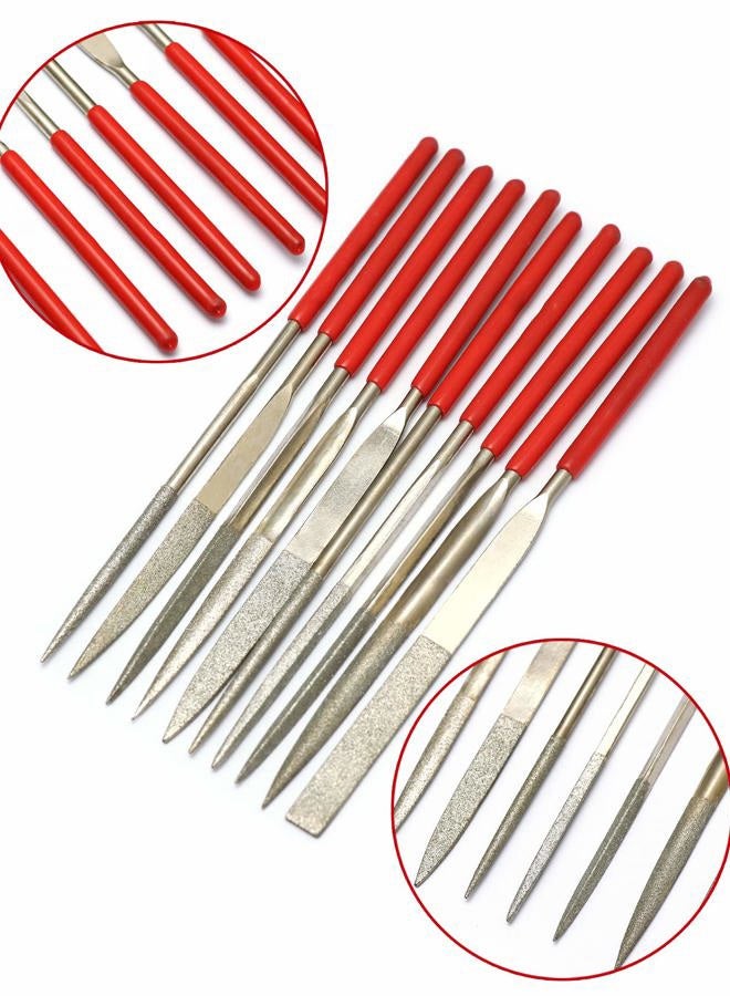 Harrier Guitar Nut Files Needle Fret Saddle Files Guitar Repair Luthier Tool Set of 10Pcs. - Image 2