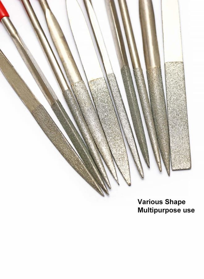Harrier Guitar Nut Files Needle Fret Saddle Files Guitar Repair Luthier Tool Set of 10Pcs. - Image 5